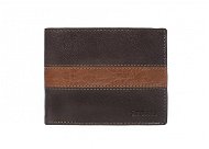 Men's leather wallet SEGALI 81096 brown/tan - Wallet