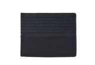 Men's leather wallet SEGALI 80894 black/grey - Wallet