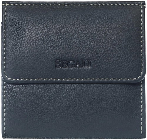 Women's leather wallet SEGALI 661337 blue - Wallet - Main image