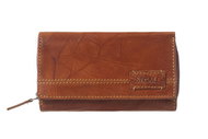 Women's leather wallet SEGALI 1770 tan - Wallet