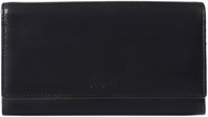 Women's leather wallet SEGALI 28 black - Wallet