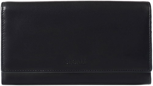 Women's leather wallet SEGALI 28 black - Wallet - Main image