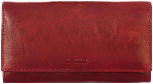 Women's leather wallet SEGALI 28 portwine - Wallet - Main image