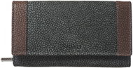 Women's leather wallet SEGALI 61288 WO black/brown - Wallet
