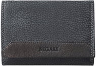 Women's leather wallet SEGALI 100 black/brown WO - Wallet