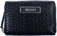 Women's leather wallet SEGALI 910 19 489 navy - Wallet
