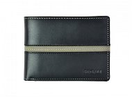 Men's leather wallet SEGALI 720 137 2007 black/grey - Wallet