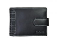 Men's leather wallet SEGALI 572 665 005 C black - Wallet