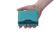 Women's leather wallet SEGALI 61420 turquoise/blue - Wallet