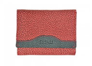 Women's leather wallet SEGALI 61420 W red/black - Wallet