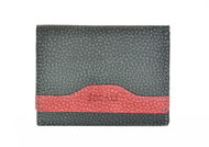 Women's leather wallet SEGALI 61420 W black/red - Wallet
