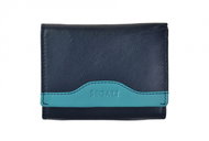 Women's leather wallet SEGALI 61420 blue/turquoise - Wallet