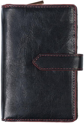 Women's leather wallet SEGALI 3743 black/red - Wallet - Main image