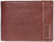 Men's leather wallet SEGALI 3490 brown - Wallet