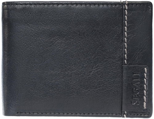 Men's leather wallet SEGALI 3490 black - Wallet - Main image