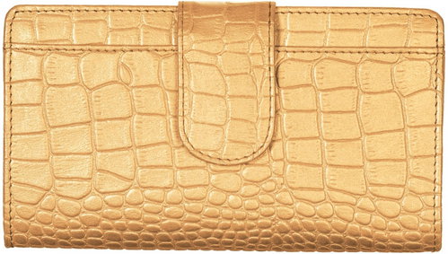 Women's leather wallet SEGALI 70099 gold - Wallet - Main image