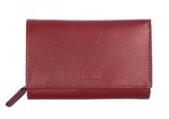 Women's leather wallet SEGALI 70091 A red - Wallet
