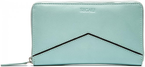 Women's leather wallet SEGALI 1084 blue/black - Wallet - Main image