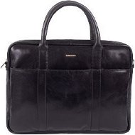 Men's leather bag SEGALI 7009 black - Laptop Bag
