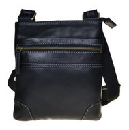 men's leather shoulder bag SEGALI 25575 black - Shoulder Bag
