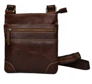 men's leather shoulder bag SEGALI 25575 brown - Shoulder Bag