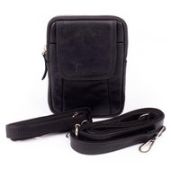Shoulder bag leather SEGALI 107 black - Shoulder Bag
