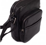 Taška přes rameno kožená SEGALI 29413 černá - Taška přes rameno