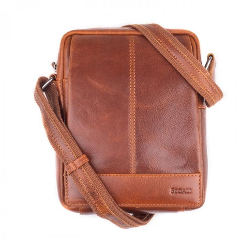 Shoulder bag leather SEGALI 171 tan - Shoulder Bag - Main image