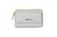 Leather key ring SEGALI 7483 A grey - Wallet