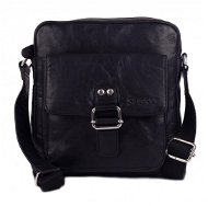 Pánská taška kožená Segali 3289 černá - Taška přes rameno