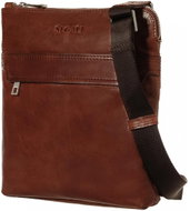 Men's leather bag Segali 343 cognac - Shoulder Bag