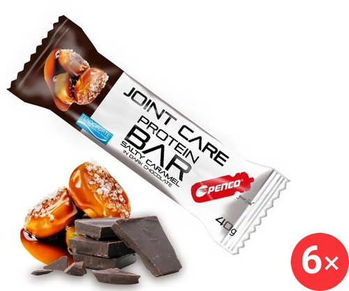 Penco Joint care protein bar 6 x 40 g, dark chocolate salted caramel - Protein Bar - Main image