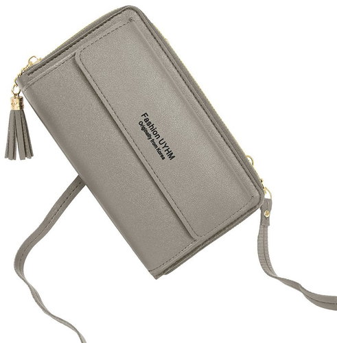 Kufryplus Crossbody wallet PB411 grey Main image Kufryplus Crossbody wallet PB411 grey - Wallet - Main image