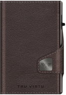 Tru Virtu Wallet Click & Slide Sleek nappa, brown/silver - Wallet