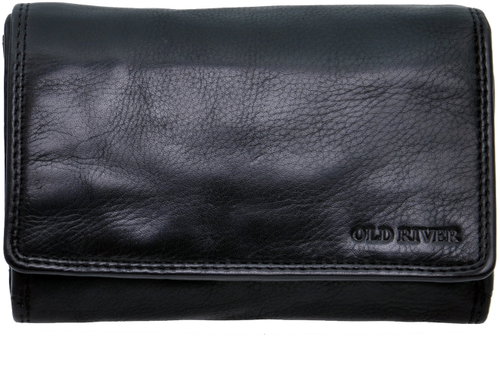 Old River WS-6022 Women's leather wallet black - Wallet - Main image