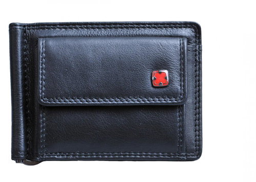 TRAVEL 'N' MEET Leather Dollar Black - Wallet - Main image