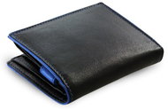 Arwel Jennie men's black and blue leather wallet - Wallet