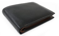 Arwel Malachi men's black/beige leather wallet - Wallet