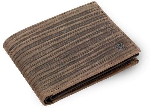 Arwel Andre brown bamboo leather men's wallet - Wallet - Main image