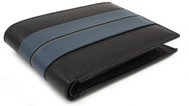 Arwel Eskil leather men's wallet in blue and black - Wallet