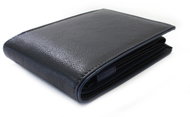 Arwel Marston leather wallet with dark blue clasp - Wallet