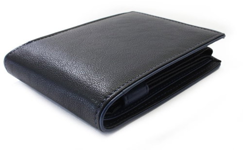 Arwel Marston leather wallet with dark blue clasp - Wallet - Main image