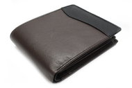 Arwel Hakon men's brown/black leather wallet - Wallet