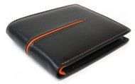 Arwel Germund black and orange leather wallet - Wallet