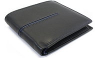 Arwel Germund black/blue leather wallet - Wallet