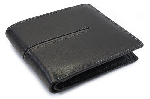 Arwel Germund black/grey leather wallet Main image Arwel Germund black/grey leather wallet - Wallet - Main image