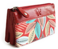 Arwel Ayana women's small red leather purse with print - Wallet