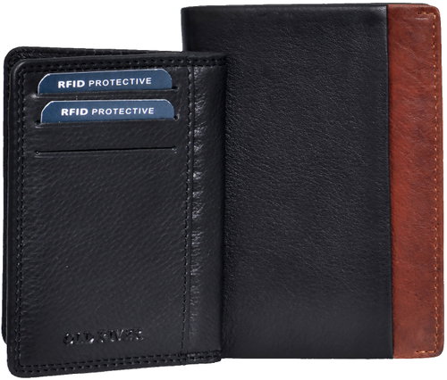 Old River Wallet with detachable document case black and brown - Wallet - Main image
