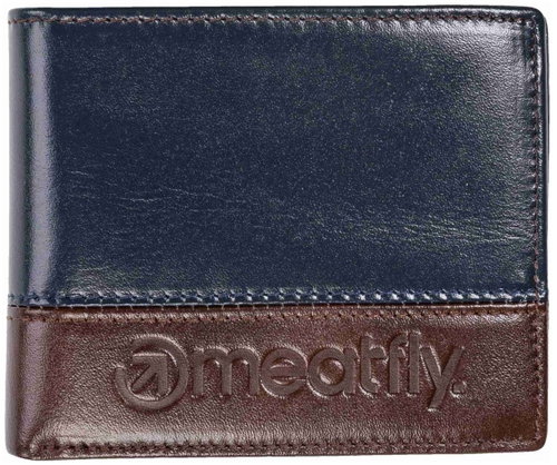 Meatfly Eddie Premium, navy/brown - Wallet - Main image