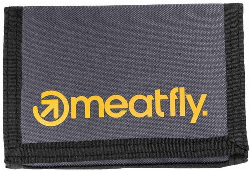 Meatfly Huey, dark grey/gold Main image Meatfly Huey, dark grey/gold - Wallet - Main image